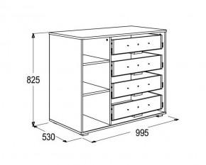 Комод Омега 16 в Ивделе - ivdel.mebel-e96.ru