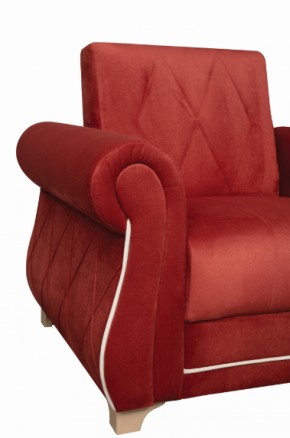 Кресло для отдыха Порто (микровелюр Гавайи бордо / микровельвет крем) в Ивделе - ivdel.mebel-e96.ru