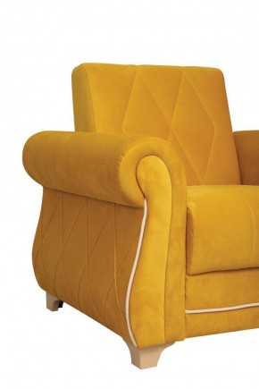 Кресло для отдыха Порто (велюр киви куркума / микровельвет крем) в Ивделе - ivdel.mebel-e96.ru
