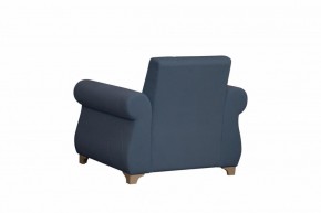 Кресло для отдыха Порто (велюр текстура кобальт / микровельвет крем) в Ивделе - ivdel.mebel-e96.ru