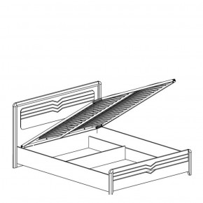Кровать 1600 с подъемным механизмом Фьорд 156 (Яна) в Ивделе - ivdel.mebel-e96.ru