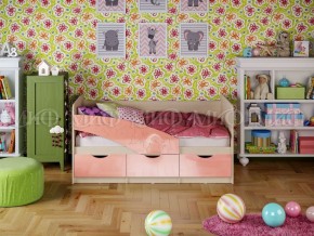 Кровать Бабочки (Розовый металлик) 1600 в Ивделе - ivdel.mebel-e96.ru