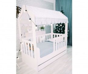 Кровать-домик детская с ящиком 800*1600 (Белый) в Ивделе - ivdel.mebel-e96.ru