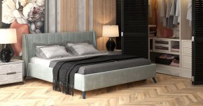 Кровать с подъемным механизмом Мелисса 1600 (серебристый серый) (НиК) в Ивделе - ivdel.mebel-e96.ru