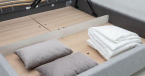 Кровать с подъемным механизмом Миа 1800 (серый) (НиК) в Ивделе - ivdel.mebel-e96.ru