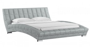 Кровать двойная Оливия 1600 (светло-серый) (НиК) в Ивделе - ivdel.mebel-e96.ru