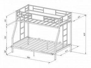 Кровать двухъярусная Гранада-ЯЯ 140 с ящиками в Ивделе - ivdel.mebel-e96.ru