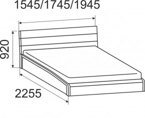 Кровать интерьерная Мальта с подъемным механизмом 1400*2000 в Ивделе - ivdel.mebel-e96.ru