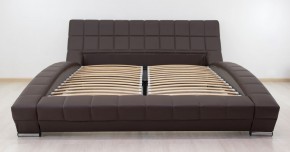 Кровать двуспальная Оливия 1600 (темно-коричневый) (НиК) в Ивделе - ivdel.mebel-e96.ru