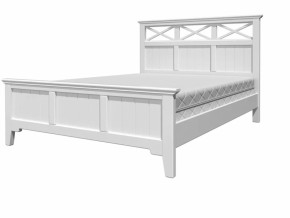 Кровать из массива Грация-5 Белый Античный/Белый (1400х2000) в Ивделе - ivdel.mebel-e96.ru