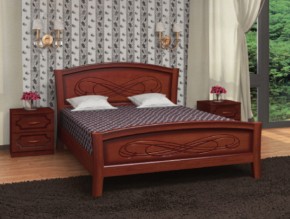 Кровать из массива Карина-16 Орех (БМ) в Ивделе - ivdel.mebel-e96.ru