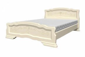 Кровать из массива Карина-6 Слоновая кость (БМ) в Ивделе - ivdel.mebel-e96.ru