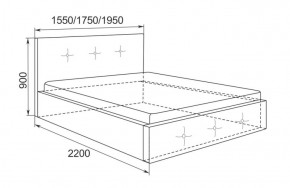 Кровать Линда с подъемным механизмом 1400*2000 в Ивделе - ivdel.mebel-e96.ru