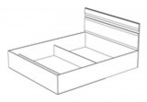 Кровать Ненси 1400 без основания (1440*900*2042) Венге/Белый в Ивделе - ivdel.mebel-e96.ru | фото