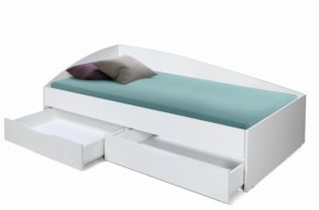 Кровать одинарная Фея - 3 асимметричная 1900х800 (белая) (Олм) в Ивделе - ivdel.mebel-e96.ru