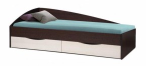 Кровать одинарная Фея - 3 асимметричная 1900х800 (венге) (Олм) в Ивделе - ivdel.mebel-e96.ru