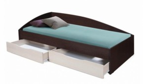 Кровать одинарная Фея - 3 асимметричная 2000х900 (венге) (Олм) в Ивделе - ivdel.mebel-e96.ru