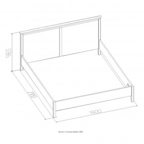 Кровать Шерлок 900 дуб сонома 900*2000 в Ивделе - ivdel.mebel-e96.ru