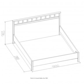 Кровать Шерлок Люкс 1200 ясень анкор светлый 1400*2000 в Ивделе - ivdel.mebel-e96.ru