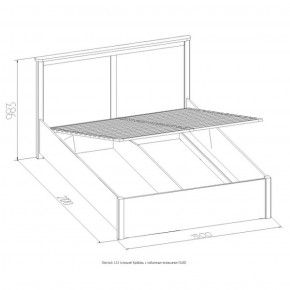 Кровать Шерлок с ПМ 1400 орех 1400*2000 в Ивделе - ivdel.mebel-e96.ru