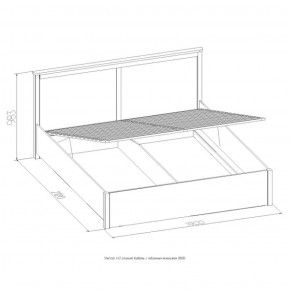 Кровать Шерлок с ПМ 1400 ясень анкор светлый 1400*2000 в Ивделе - ivdel.mebel-e96.ru