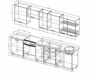 Кухонный гарнитур Жемчуг 3000 в Ивделе - ivdel.mebel-e96.ru