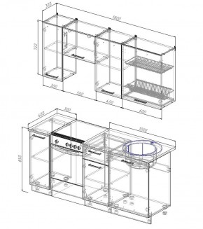 Кухонный гарнитур Лада 1800 в Ивделе - ivdel.mebel-e96.ru