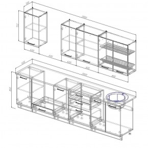 Кухонный гарнитур Лада 2800 в Ивделе - ivdel.mebel-e96.ru