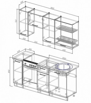 Кухонный гарнитур Лофт 1800 в Ивделе - ivdel.mebel-e96.ru