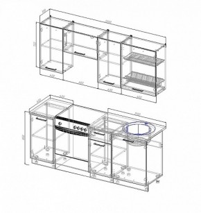 Кухонный гарнитур Лофт 2000 в Ивделе - ivdel.mebel-e96.ru