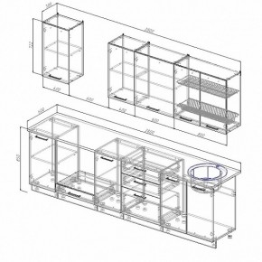 Кухонный гарнитур Лофт 2800 в Ивделе - ivdel.mebel-e96.ru