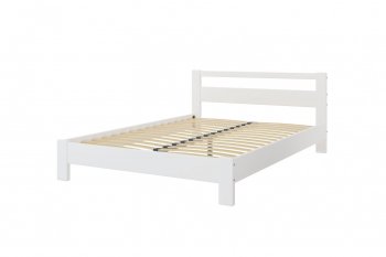 Кровать из массива Лана Белый Античный (БМ) в Ивделе - ivdel.mebel-e96.ru
