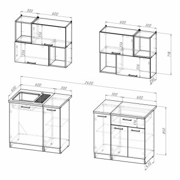 Кухонный гарнитур Лариса макси 5 1800 мм (Герда) в Ивделе - ivdel.mebel-e96.ru