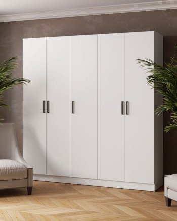 Шкаф 2000 мм Ларс без зеркал белый (Микон) в Ивделе - ivdel.mebel-e96.ru