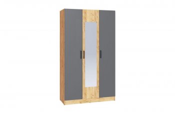 Шкаф 1200 мм Ларс крафт/графит (Микон) в Ивделе - ivdel.mebel-e96.ru