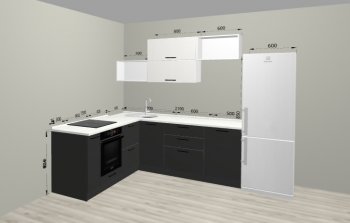 Угловой кухонный гарнитур Санвут 1516х2100 мм в Ивделе - ivdel.mebel-e96.ru
