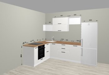 Угловой кухонный гарнитур Санвут 1516х2100 мм в Ивделе - ivdel.mebel-e96.ru