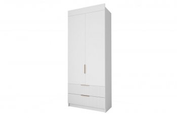 Шкаф Лавис ШД 900.1, белый софт (ДСВ) в Ивделе - ivdel.mebel-e96.ru