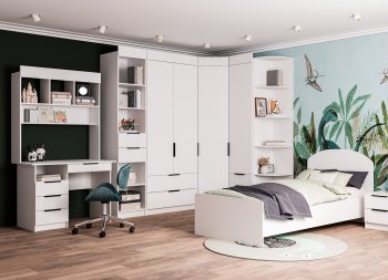 Набор детской мебели Лавис модульный белый софт (ДСВ) в Ивделе - ivdel.mebel-e96.ru