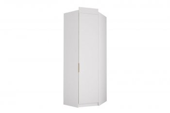 Шкаф угловой Лавис ШДУ 765.1 белый софт/ручка золотая (ДСВ) в Ивделе - ivdel.mebel-e96.ru