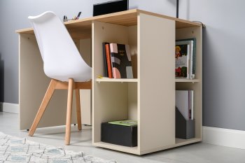Стол письменный Лайт 12.163. сатин (Моби) в Ивделе - ivdel.mebel-e96.ru