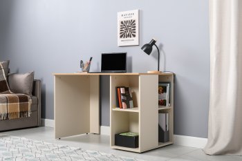 Стол письменный Лайт 12.163. сатин (Моби) в Ивделе - ivdel.mebel-e96.ru