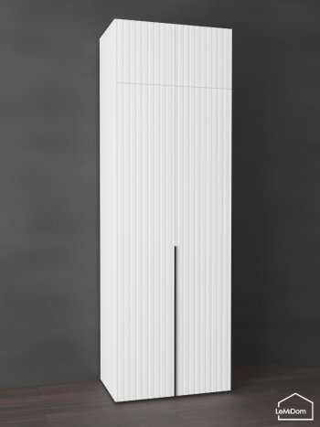 Шкаф с антресолью 800 мм Linnea MHR-2A-4 2450х800х510 (Белый-М 11.1.2) в Ивделе - ivdel.mebel-e96.ru
