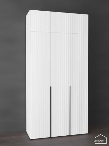 Шкаф с антресолью 1200 мм Linnea MHR-3A-1 2450х1200х510 (Белый-М 11.1.2) в Ивделе - ivdel.mebel-e96.ru