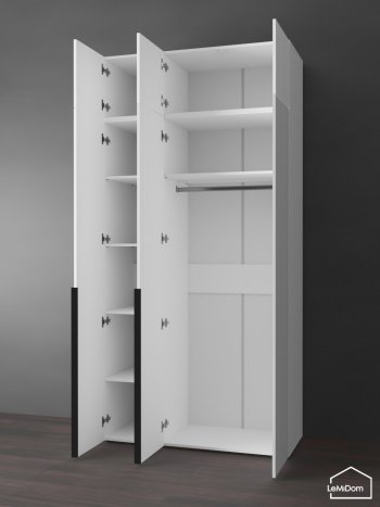 Шкаф с антресолью 1200 мм Linnea MHR-3A-1 2450х1200х510 (Белый-М 11.1.2) в Ивделе - ivdel.mebel-e96.ru