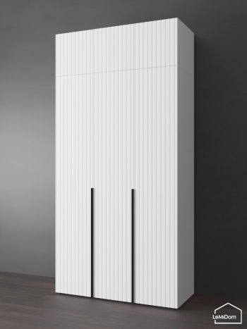 Шкаф с антресолью 1200 мм Linnea MHR-3A-1 2450х1200х510 (Белый-М 11.1.2) в Ивделе - ivdel.mebel-e96.ru