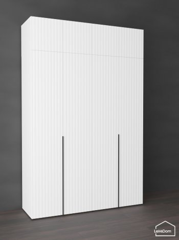 Шкаф с антресолью 1600 мм Linnea MHR-4A-1 2450х1600х510 (Белый-М 11.1.2) в Ивделе - ivdel.mebel-e96.ru