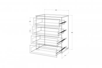Комод Лиана графит (Зарон) в Ивделе - ivdel.mebel-e96.ru