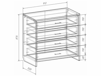 Комод Либерти (Росток) в Ивделе - ivdel.mebel-e96.ru