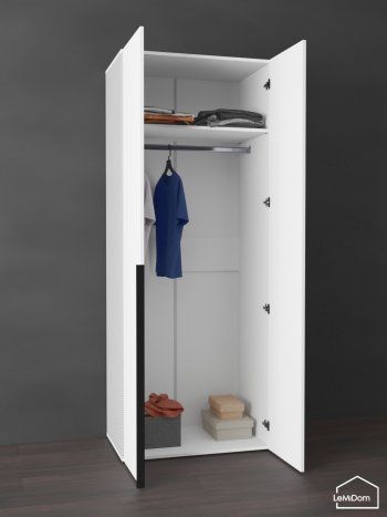 Шкаф Linnea MHR-2 2050х800х510 (Белый-М 11.1.2) в Ивделе - ivdel.mebel-e96.ru